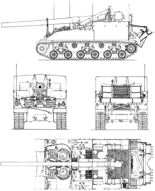 M40 155mm Gun Motor Carriage