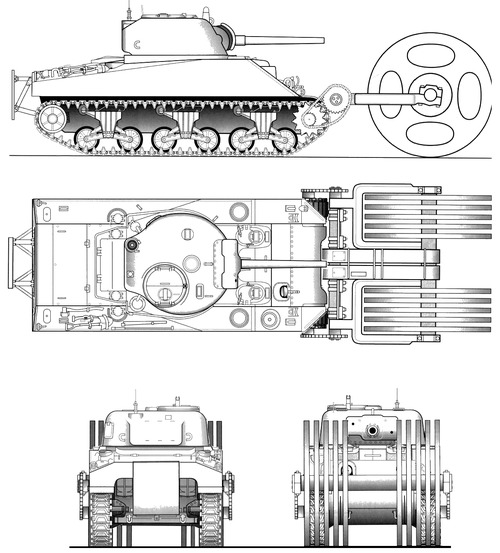M4 Sherman +T1E3 Aunt Jemima