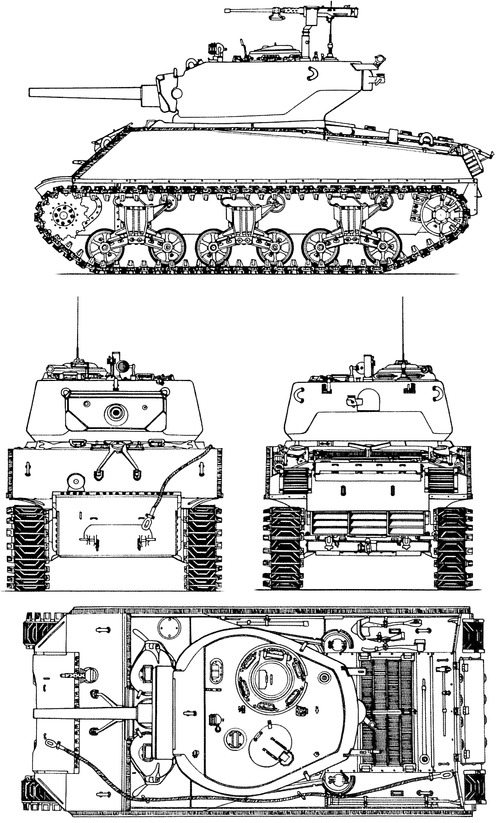 M4A3E2 Sherman 75mm Jumbo Assault Tank