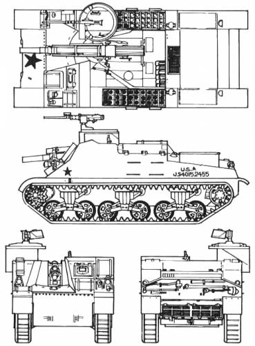 M7B1 105mm GMC