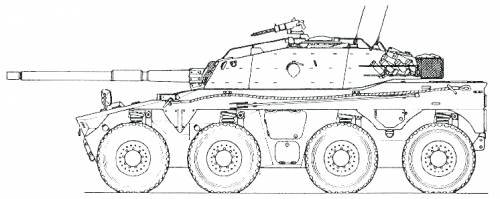 Rooikat Armored Fighting Vehicle by BAE systems