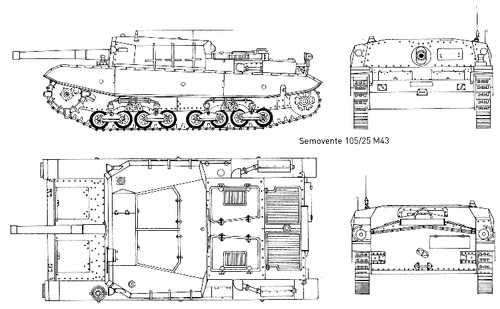 Semovente 105-25 M43
