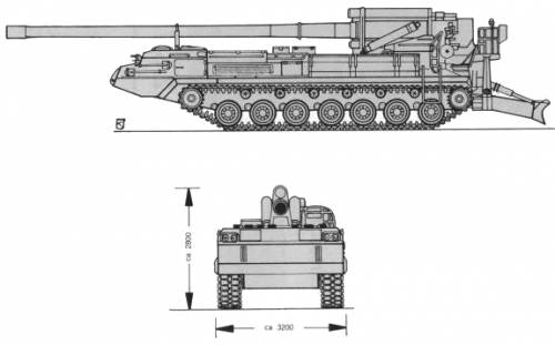 Soviet 2S7 Pion Self Propelled Artillery