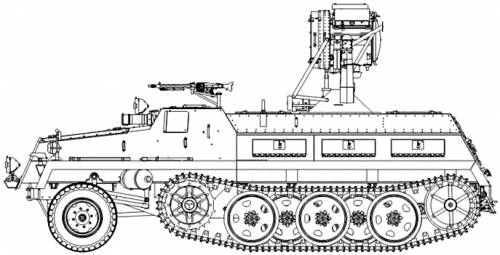 sWS schwerer Wehrmacht Schlepper UHU 60cm IR Searclight