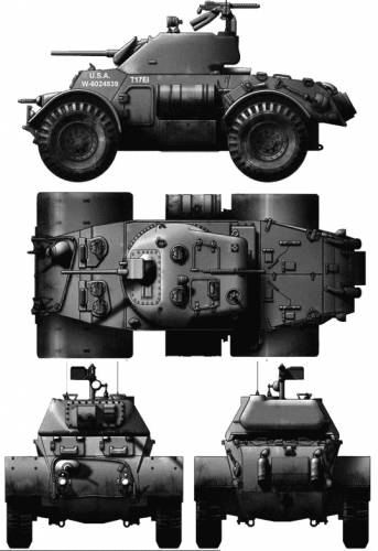 T17E1 Staghound Armored Car