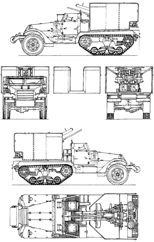 T28 Half Truck Multiple Gun Motor Carriage