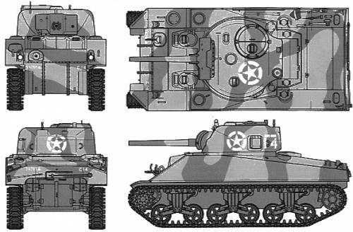 U.S. Medium Tank M4 Sherman Early Production