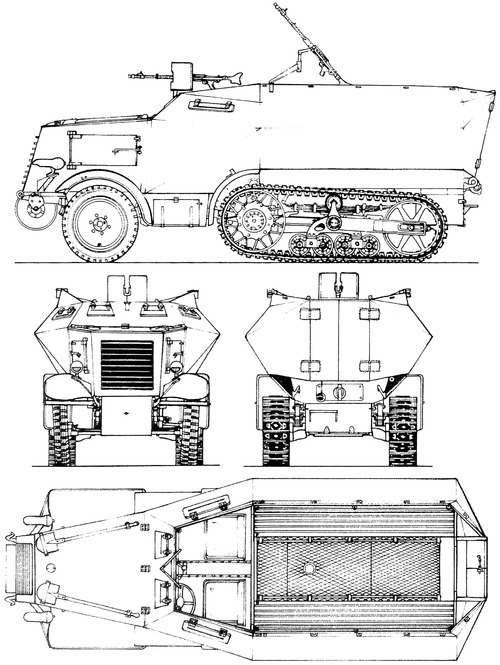 Unic P107 U304(F) Leichter Schutzenpanzer