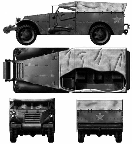 White M3A1 Scout Car
