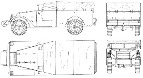 White M3A1 Scout Car