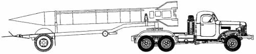 ZiL-157 2T3 Transport Vehicle with R-11 Missile