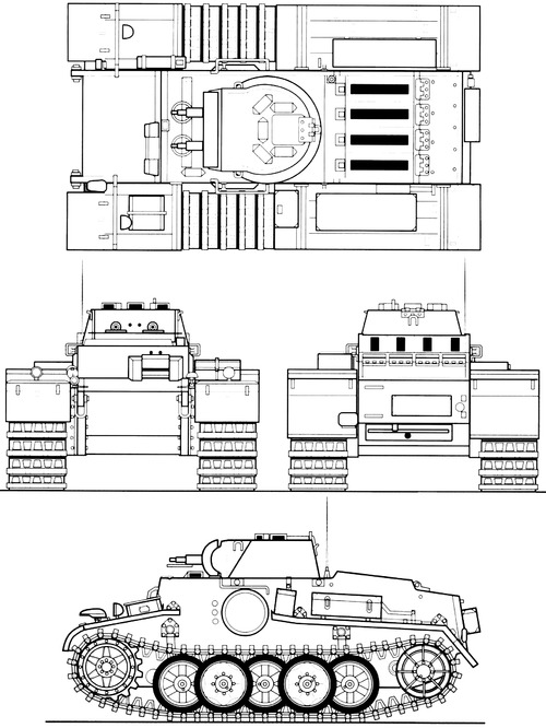 Sd.Kfz.101 Pz.Kpfw.II Ausf.F VK.1801
