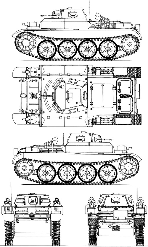 Sd.Kfz.122 Pz.Kpfw.II Ausf.D Flammpanzer II Flamingo