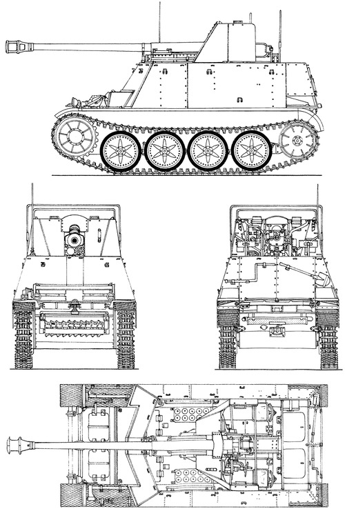 Sd.Kfz. 131 Marder II 7,62cm PaK 36(r) auf Fahrgestell Pz.Kpfw.II Ausf.D 1943