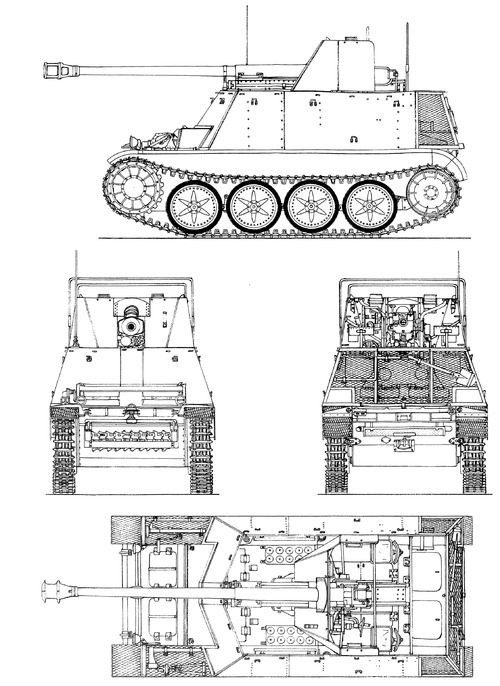 Sd.Kfz. 132 Marder II Panzerjaeger II fuer 7.62cm Pak36 (Early)