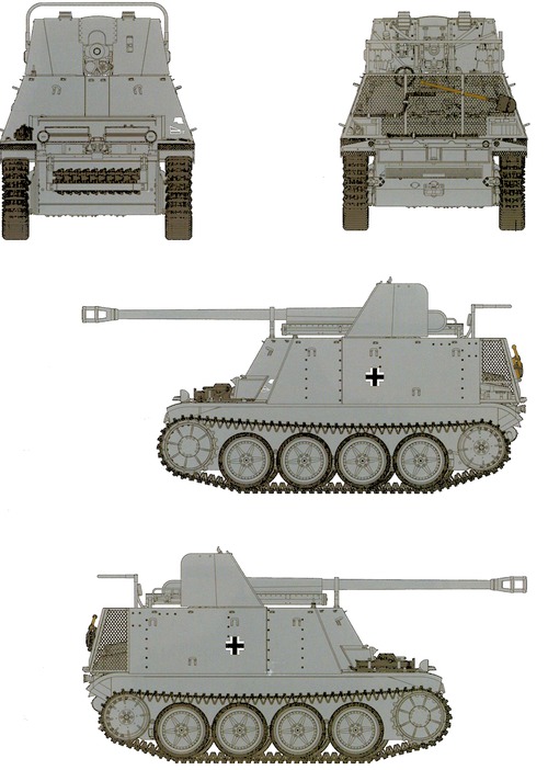 Sd.Kfz. 132 Marder IID Panzerjaeger II fuer 7.62cm Pak36