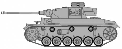 Sd.Kfz. 141-1 Pz.Kpfw.III Ausf. L Pak58