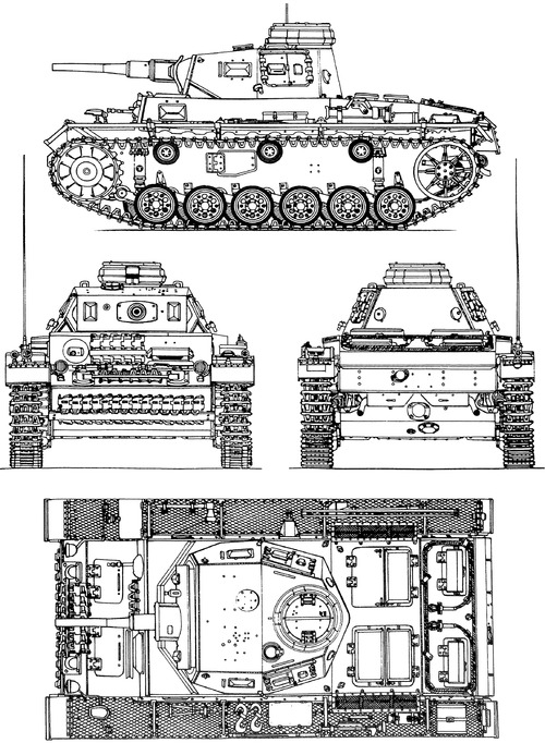 Sd.Kfz. 141 Pz.Kpfw.III Ausf.J KwK38 L-42
