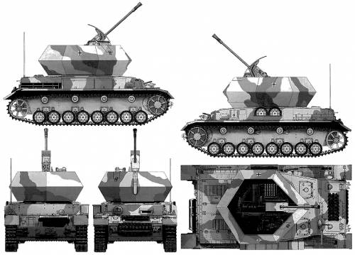 Sd.Kfz. 161 3.7cm Flak 43 Flakpanzer IV Ostwind
