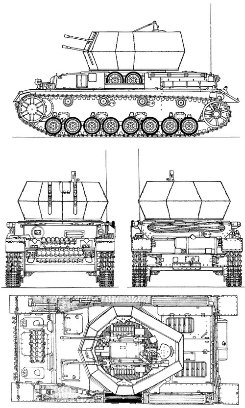 Sd.Kfz. 164-1 Flakpanzer IV Wirbelwind