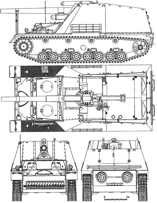 Sd.Kfz. 165 10.5cm leFH 18M (Sf) auf Geschutzwagen III-IV Hummel