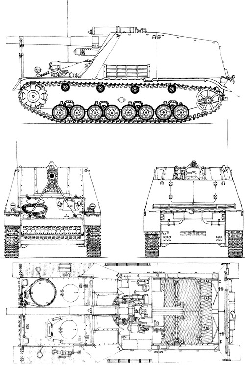 Sd.Kfz.165 15cm sFH 13-1 (Sf) auf Geschutzwagen III-IV Hummel