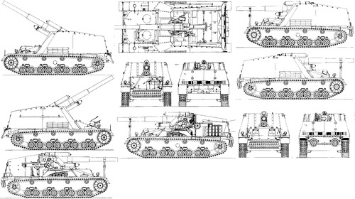 Sd.Kfz.165 15cm sFH 13-1 (Sf) auf Geschutzwagen III-IV Hummel 2