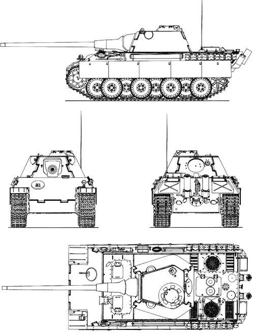 Sd.Kfz. 171 Pz.Kpfw.V Ausf.F Panther 8.8cm