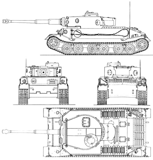 Sd.Kfz. 181 Pz.Kpfw.VI P Tiger (P) VK4501(P) 1944