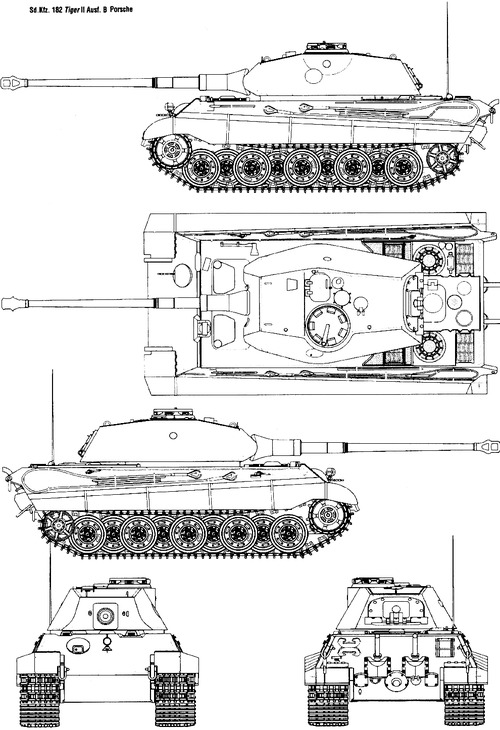 Sd.Kfz.182 Pz.Kpfw.VI Ausf.B King Tiger (Porsche Turret)