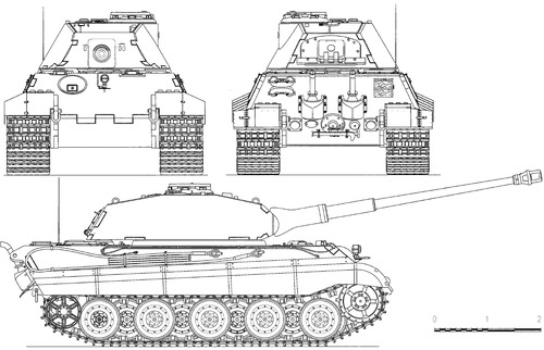Sd.Kfz. 182 Pz.Kpfw.VI Ausf.B King Tiger (Porsche Turret) 1944