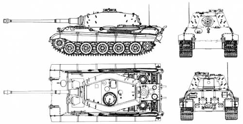 Sd.Kfz. 182 Tiger II Pz.Kpfw. VI Ausf.B (Henschel Turret)
