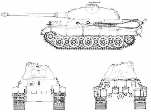 Sd.Kfz. 182 Tiger II Pz.Kpfw. VI Ausf.B (Porsche Turret)