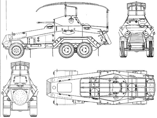 Sd.Kfz. 232 (Fu) Schwerer Panzerspahwagen 6-Rad