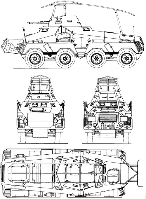 Sd.Kfz. 232 (Fu) Schwerer Panzerspahwagen 8-Rad