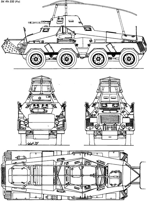 Sd.Kfz.232 (Fu) Schwerer Panzerspahwagen 8-Rad