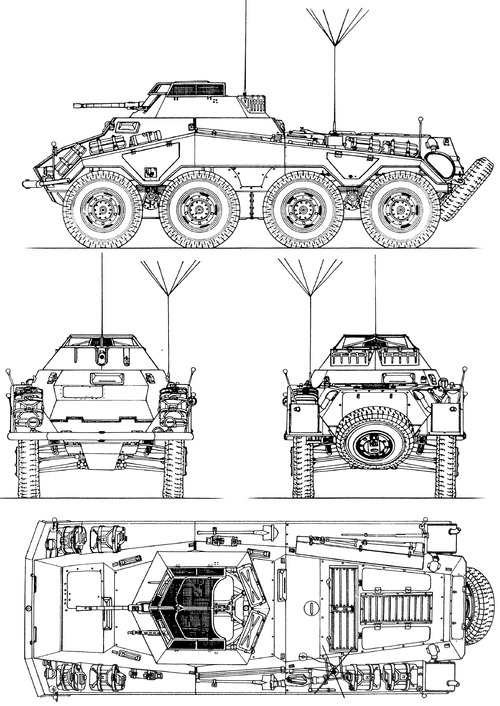 Sd.Kfz. 234-1 Puma 2cm Schwerer Panzerspahwagen 8-Rad