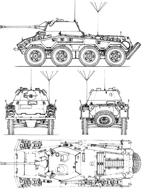 Sd.Kfz. 234-2 Puma 5cm L60 Schwerer Panzerspahwagen 8-Rad