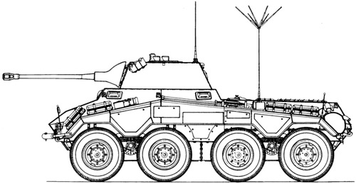 Sd.Kfz. 234-2 Puma 5cm L60 Schwerer Panzerspahwagen 8-Rad