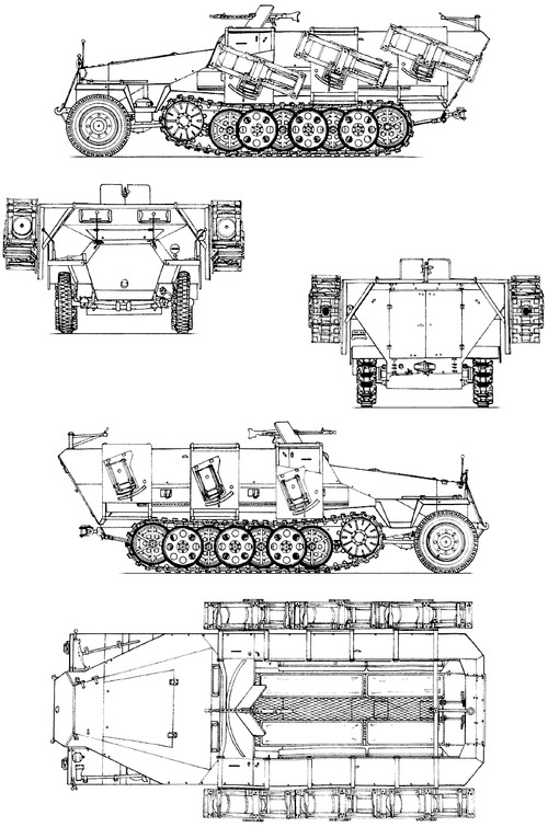 Sd.Kfz.2511 Ausf.D Wurfrahmen 40