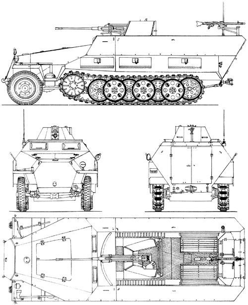 Sd.Kfz. 251-17 Ausf.D 2cm Flak 38 Schutzenpanzerwagen