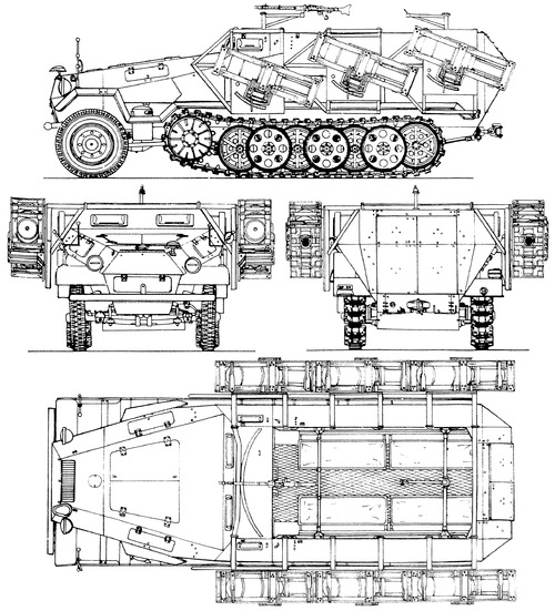 Sd.Kfz. 251-1 Wurfrahmen 40