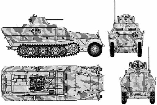 Sd.Kfz. 251-21 Ausf.D Drilling