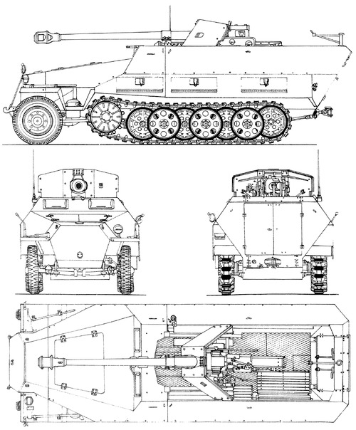 Sd.Kfz. 251-22 Ausf.D 7.5cm Pak 40 L46