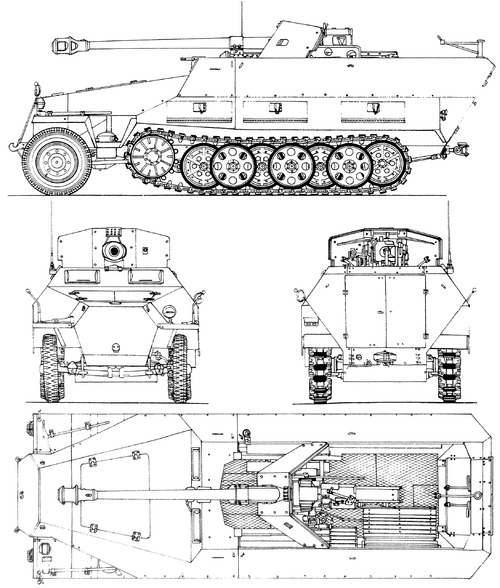 Sd.Kfz. 251-22 Ausf.D 7.5cm Pak 40 L46