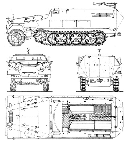 Sd.Kfz. 251-2 Ausf.B + 8cm G34 Mortar