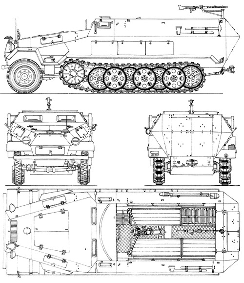 Sd.Kfz. 251-2 Ausf.B + 8cm G34 Mortar