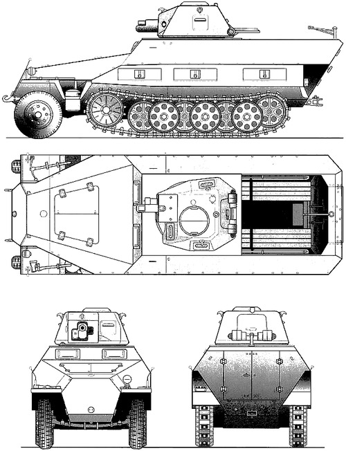 Sd.Kfz. 251 Ausf.D + APX R Turret