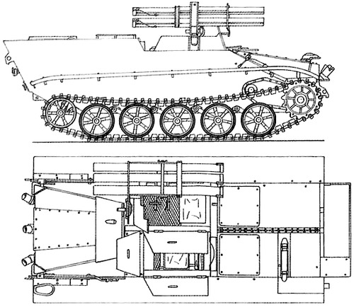 Sd.Kfz. 301 8.8cm Raketenwerfer Pzb.43 auf Borgward IV C