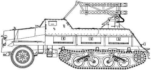 Sd.Kfz. 4-1 8cm Panzerwerfer 42 auf Maultier